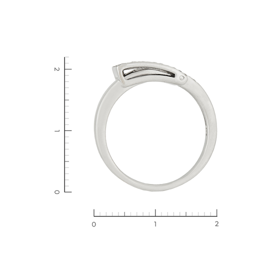 Кольцо из белого золота 585 пробы c 79 бриллиантами, Л19112304 за 64000