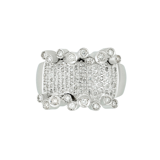 Кольцо из золота 585 пробы c бриллиантами, Л 2406 4668 за 98320