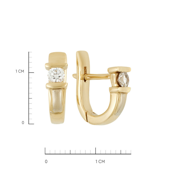 Серьги из золота 585 пробы с бриллиантами, Ц О007 6017 за 56700