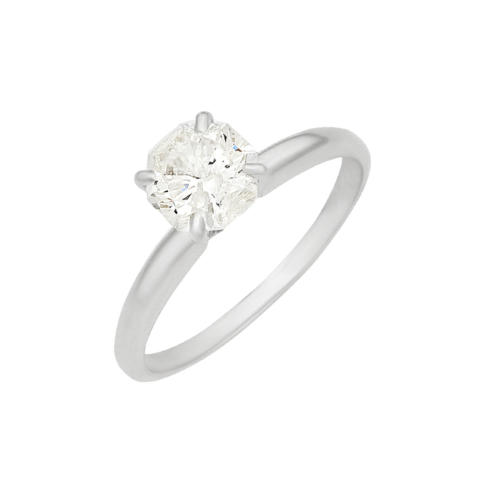 Кольцо из золота 585 пробы c бриллиантом, Л 3604 7124 за 90500