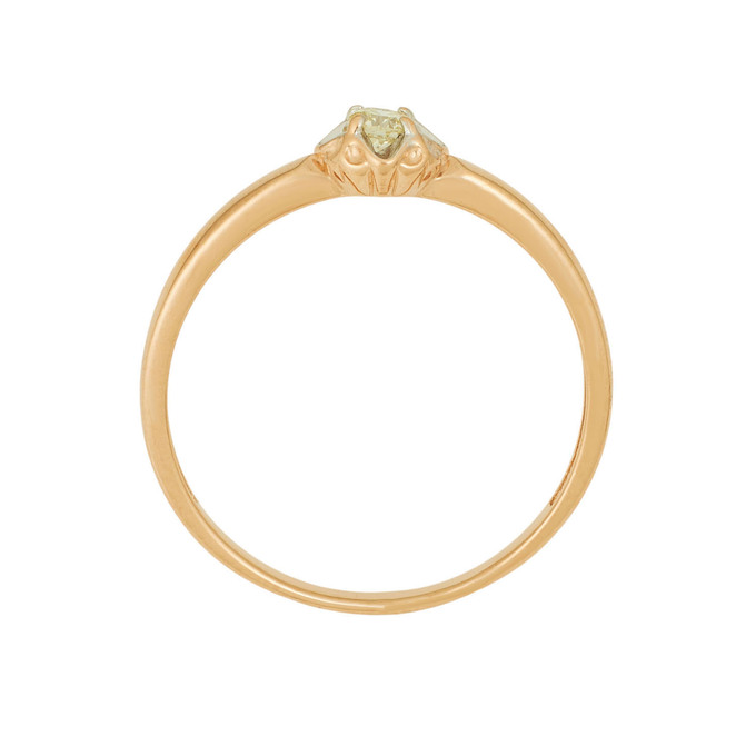 Кольцо из золота 585 пробы c бриллиантом