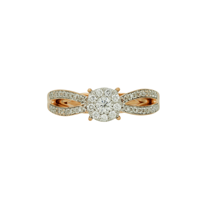 Кольцо из золота 585 пробы c бриллиантами, Л 6103 0457 за 37730