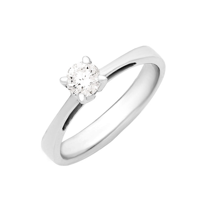 Кольцо из золота 585 пробы c бриллиантом, Л 1205 5176 за 96530