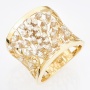 Кольцо из комбинированного золота 585 пробы c 33 бриллиантами Л43046419 фото 1