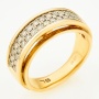 Кольцо из желтого золота 585 пробы c 30 бриллиантами Л54008877 фото 1