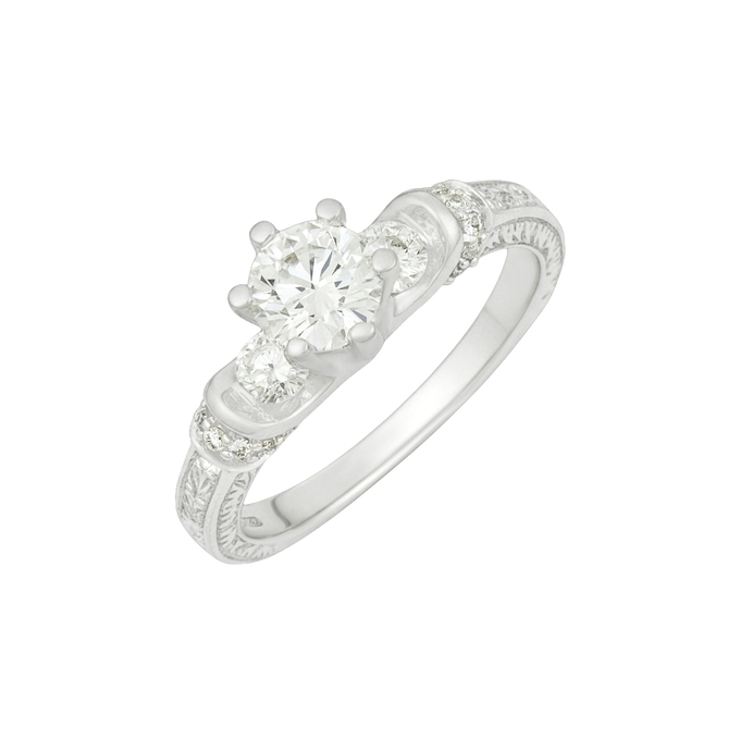 Кольцо из золота 585 пробы c бриллиантами, Л 2811 7536 за 246000