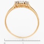 Кольцо из комбинированного золота 585 пробы c 5 бриллиантами Л24135174 фото 4