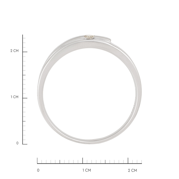 Кольцо из золота 750 пробы c бриллиантом, Л 4107 6075 за 68640