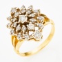 Кольцо из комбинированного золота 585 пробы c 23 бриллиантами Л29101960 фото 1