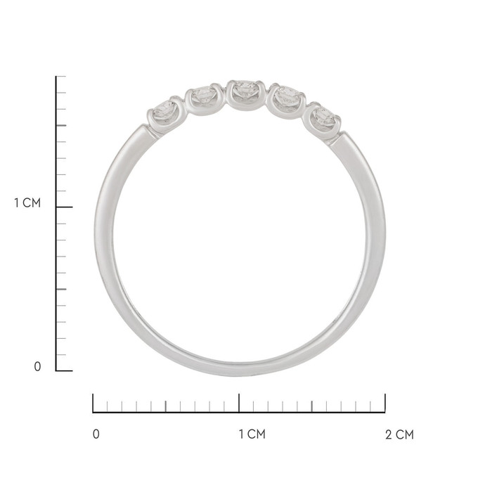 Кольцо из золота 585 пробы c бриллиантами