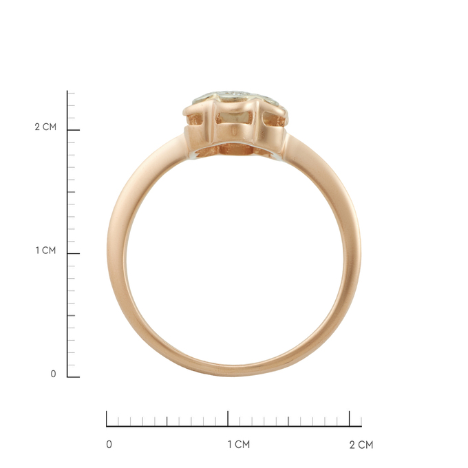 Кольцо из золота 585 пробы c бриллиантами, Л 5406 2744 за 31600