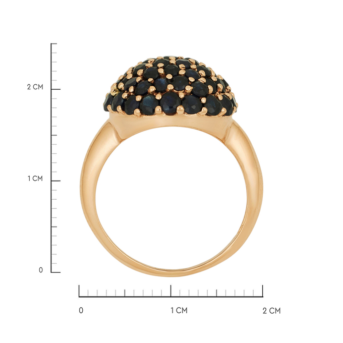Кольцо из золота 585 пробы c сапфирами, Л 3507 1782 за 64720