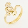Кольцо из комбинированного золота 750 пробы c 6 бриллиантами ЦО0054242 фото 1