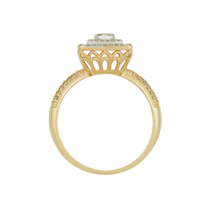 Кольцо из золота 585 пробы c бриллиантами, Л 1911 2697 за 27000