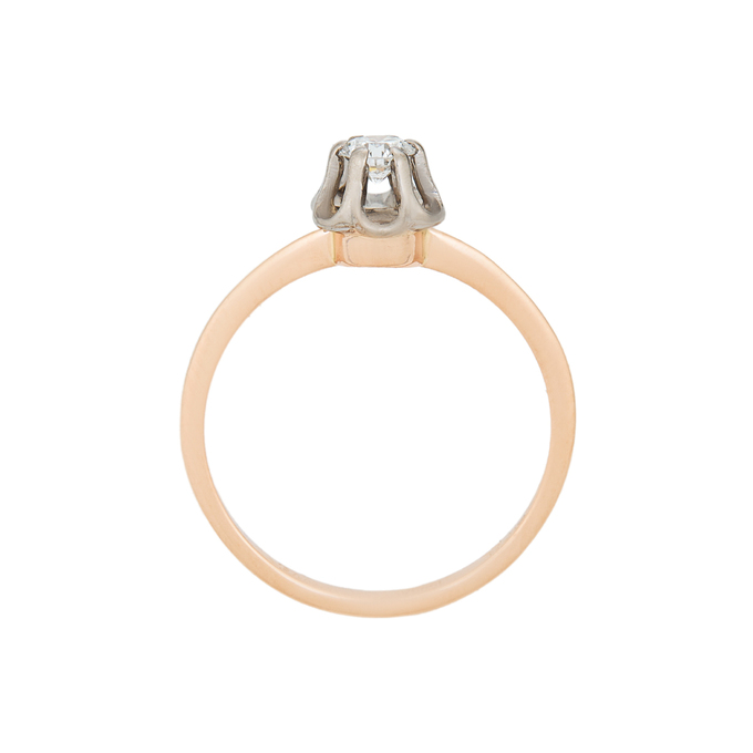 Кольцо из золота 585 пробы c бриллиантом, Л 3208 6738 за 56400