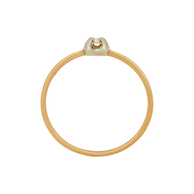 Кольцо из золота 585 пробы c бриллиантом, Л 1912 0302 за 16480