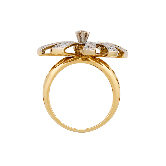 Кольцо из золота 585 пробы c бриллиантами, Л 7501 8244 за 122000