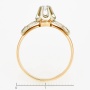 Кольцо из комбинированного золота 585 пробы c 3 бриллиантами Л54025035 фото 4
