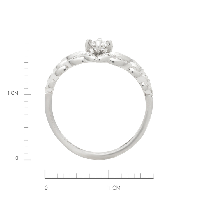 Кольцо из золота 585 пробы c бриллиантами, Л 2509 0959 за 47120
