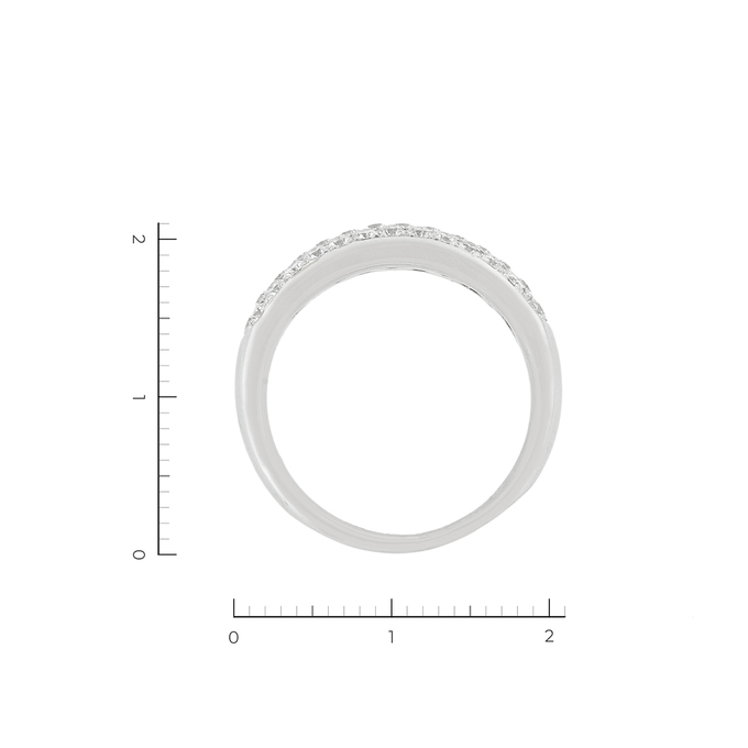 Кольцо из белого золота 585 пробы c 40 бриллиантами, Л 4106 2694 за 64000