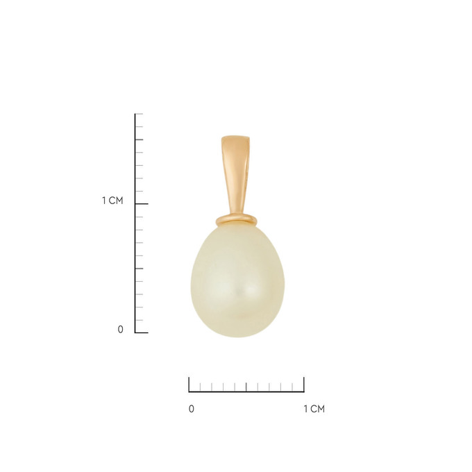 Подвеска из золота 585 пробы c культивированным жемчугом, Л 0515 3867 за 9150