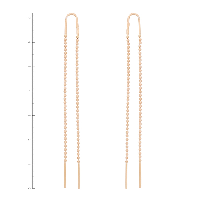 Серьги из красного золота 585 пробы