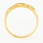 Кольцо из желтого золота 585 пробы c 3 бриллиантами Л31119227 фото 3