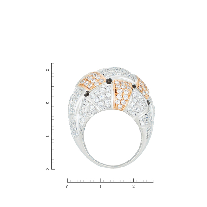 Кольцо из золота 750 пробы c 276 бриллиантами, Л 6201 3902 за 469000