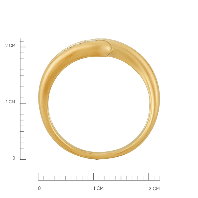 Кольцо из золота 750 пробы c бриллиантами