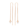 Серьги из золота 585 пробы c фианитами