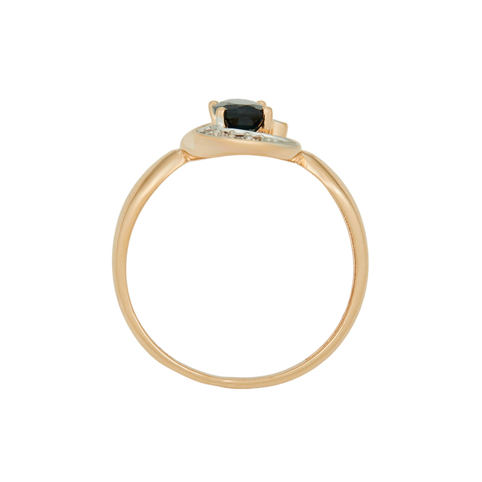 Кольцо из золота 585 пробы c сапфиром и бриллиантами, Л 2811 9720 за 31600