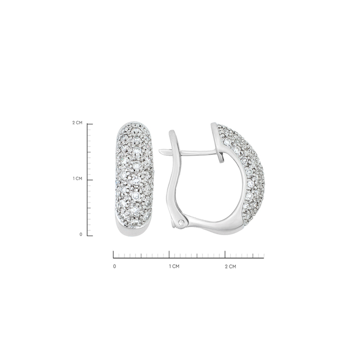 Серьги из золота 750 пробы c бриллиантами, Л 2212 3375 за 114300