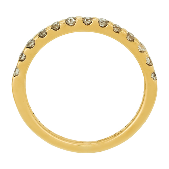 Кольцо из желтого золота 750 пробы c 13 бриллиантами, Л61022856 за 26320