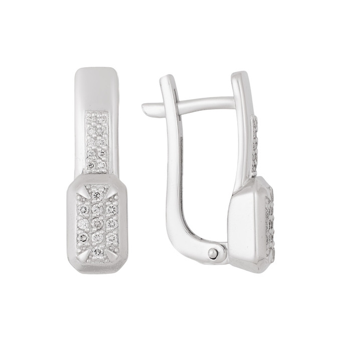 Серьги из золота 585 пробы c бриллиантами, Ц О007 2347 за 59600