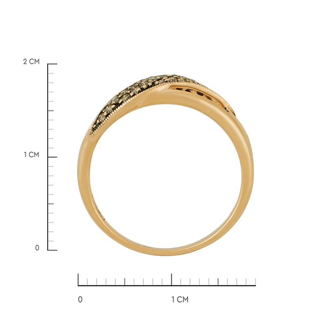 Кольцо из золота 585 пробы c бриллиантами, Л 4508 3626 за 23840