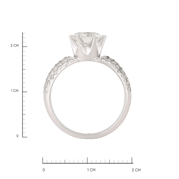 Кольцо из золота 750 пробы c бриллиантами, Л 2811 7905 за 390000