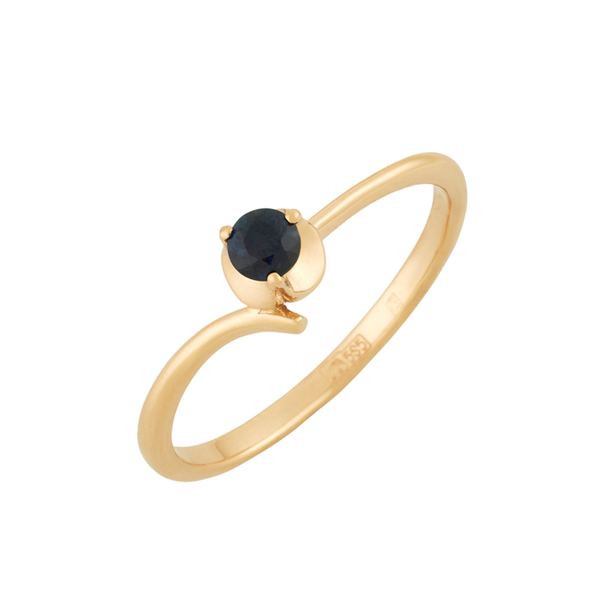 Кольцо из золота 585 пробы c сапфиром, Л 3507 1871 за 27920