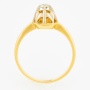 Кольцо из желтого золота 750 пробы c 1 бриллиантом Л24136783 фото 3