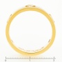 Кольцо из желтого золота 585 пробы c 3 бриллиантами Л11145273 фото 4