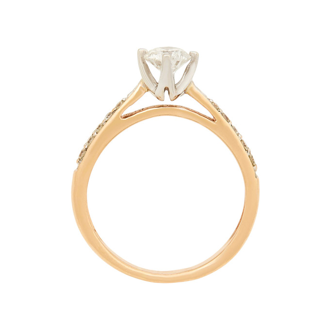 Кольцо из золота 585 пробы c бриллиантами, Л 0614 4182 за 90000