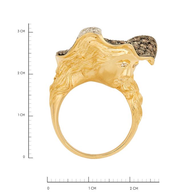 Кольцо из золота 750 пробы c бриллиантами, Л 2812 4187 за 276000