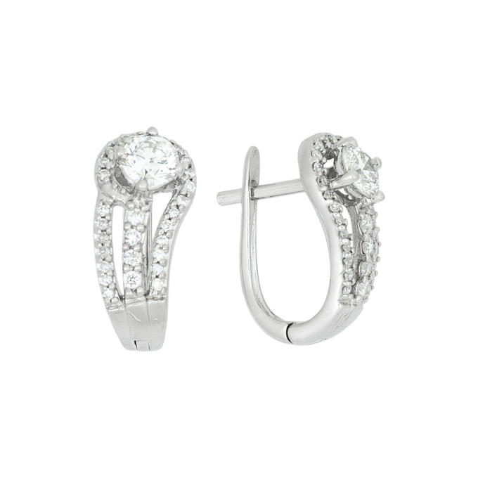 Серьги из золота 585 пробы с бриллиантами, Л 3605 2038 за 65300
