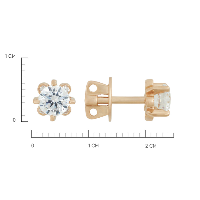 Серьги из золота 585 пробы c фианитами, Л 2212 7172 за 20080