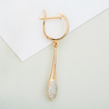 Серьги из золота 585 пробы c фианитами