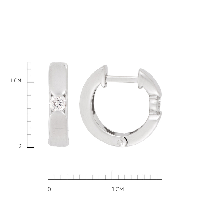 Серьги из золота 585 пробы c бриллиантами, Л 6002 2243 за 35000