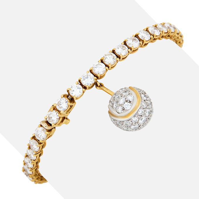 Браслет из золота 750 пробы c бриллиантами