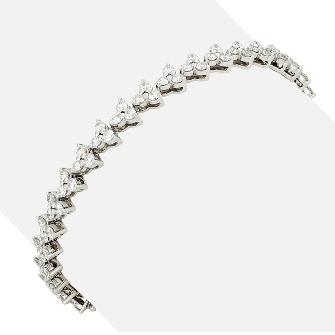 Браслет из золота 585 пробы c бриллиантами, Л 2812 0329 за 550000