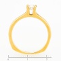Кольцо из желтого золота 750 пробы c 1 бриллиантом Л24117861 фото 4