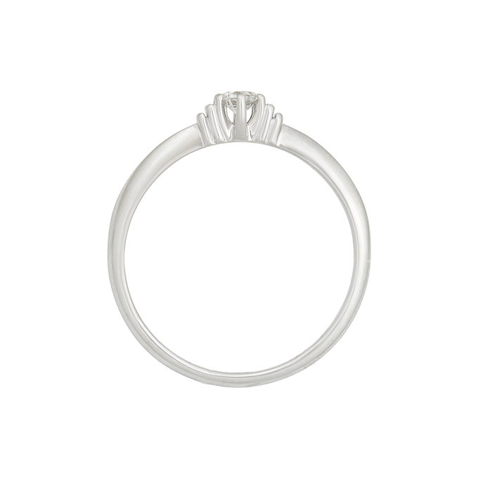 Кольцо из золота 585 пробы c бриллиантом, Л 7502 7621 за 37760