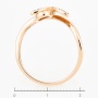 Кольцо из комбинированного золота 585 пробы c 9 бриллиантами Л64010301 фото 4